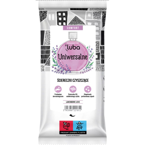 Luba Comfort универсальные влажные салфетки для уборки парфюмированные, 32 шт.